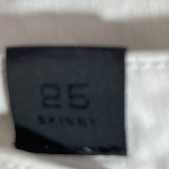 Vince 5 PocketAnkle Skinny White Jeans Sz 25 - Picture 8 of 11